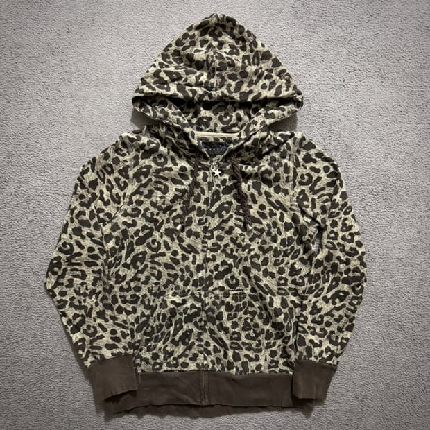 Leopard y2k hoodie