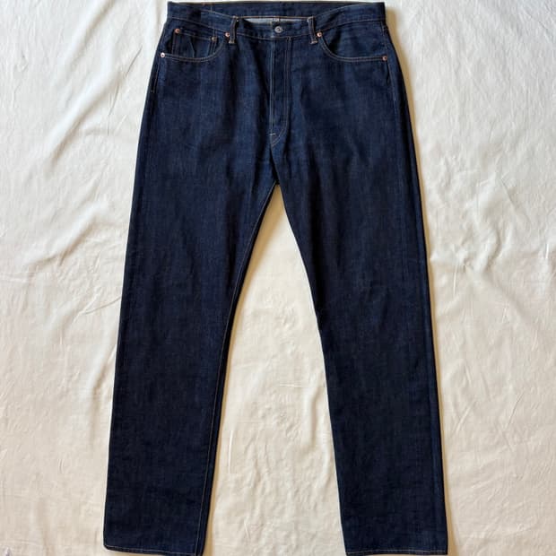 [36] 토엔 SUGAR CANE Lot.1966 인디고 셀비지 데님