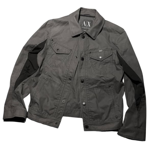 Armani exchange paneled cotton trucker
