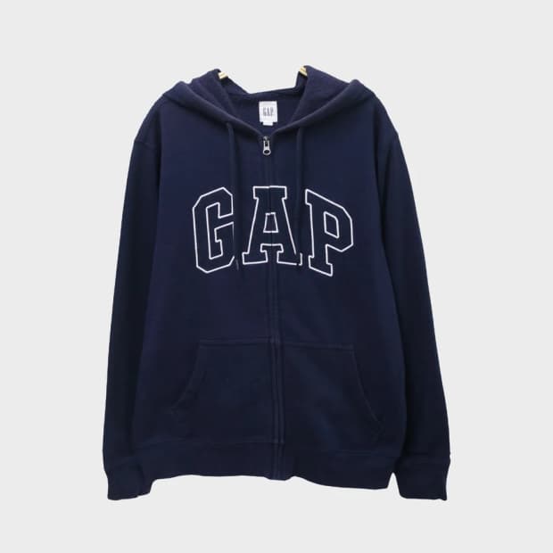 갭 로고 자수 후드 집업 62236