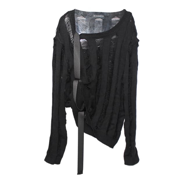 Ann Demeulemeester 앤드뮐미스터 디스트로이드 니트탑