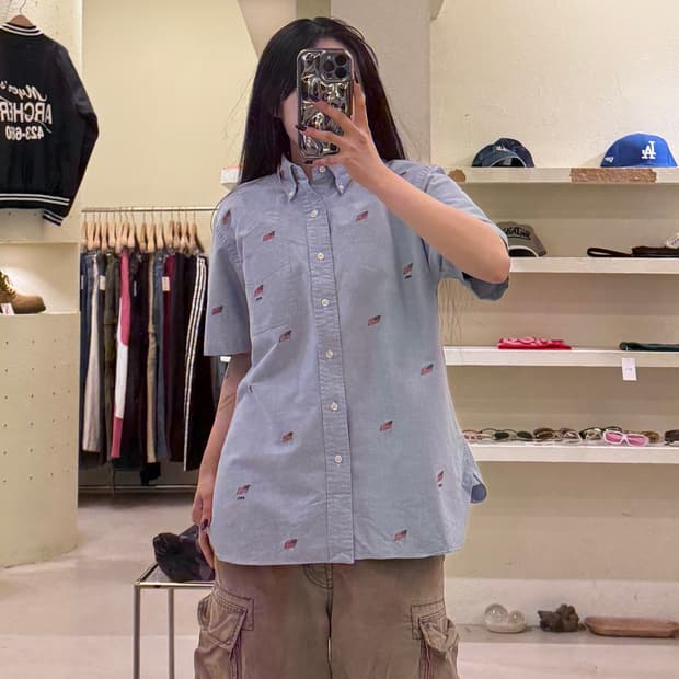 폴로 랄프로렌 성조기 패턴 반팔 셔츠 U1214