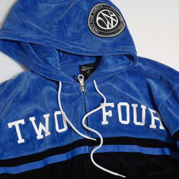 24Karats X 산다이메 벨벳 후드집업