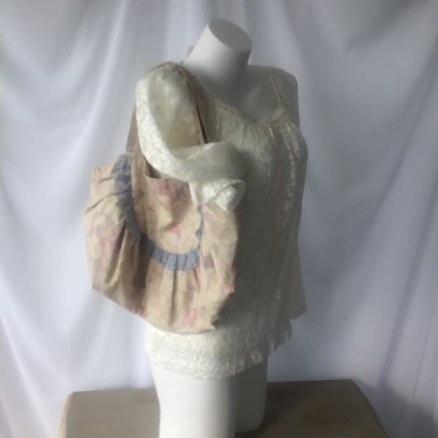 flower pattern tote bag