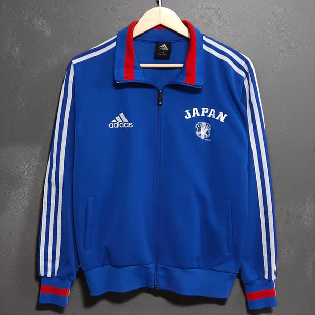 100)adidas 아디다스 재팬 올드 일본 국대 JFA 져지 자켓