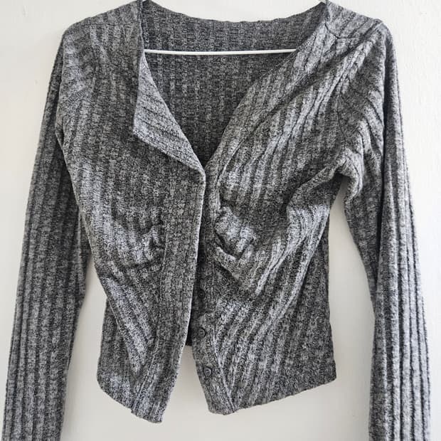 니어웨이 셔링가디건 그레이