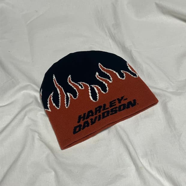 새상품급 할리데이비슨 플레임 비니
