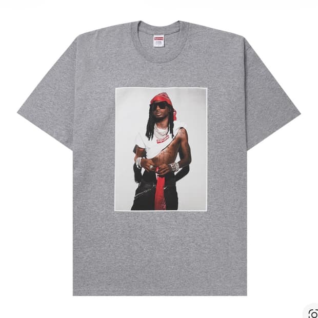 [L] 슈프림 카티 티셔츠 그레이