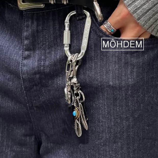 [Unisex] 터키석 팬던트 웨스턴 후크 키링