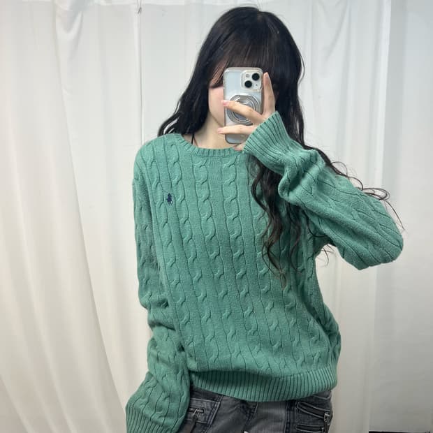 Polo Mint Cable Knit