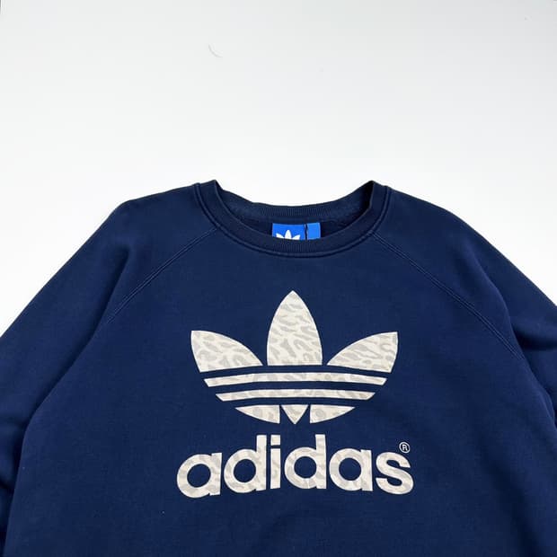 아디다스 트레포일 호피 네이비 맨투맨 (L)