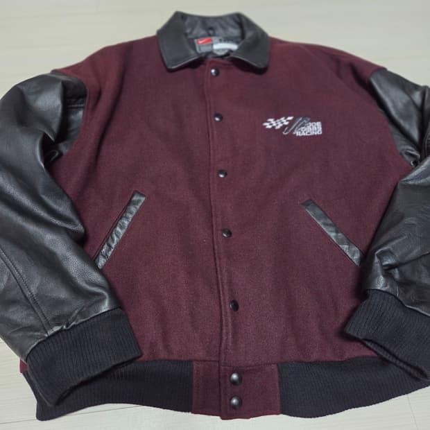 나이키90  빈티지 레이싱 바시티 자켓 