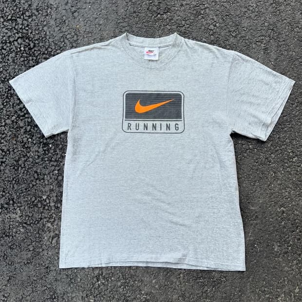 90s 나이키 러닝 로고 반팔티