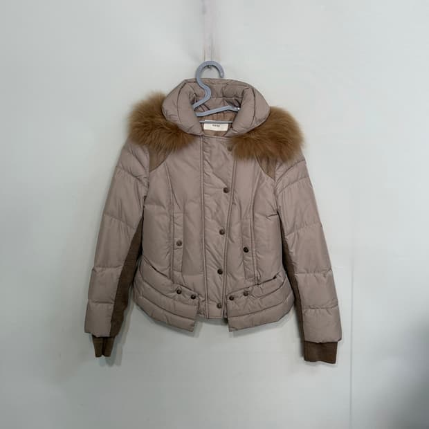 한섬 시스템 여성 다운 숏패딩 55 