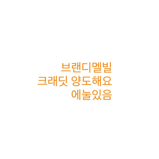 브랜디멜빌 양도해요ㅠ