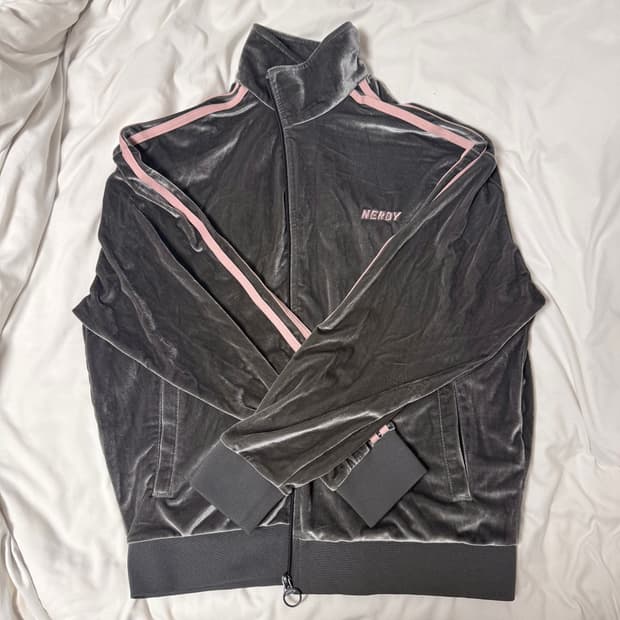 널디 벨벳 져지 트랙탑 딸기우유 대대장 초희귀 갸루