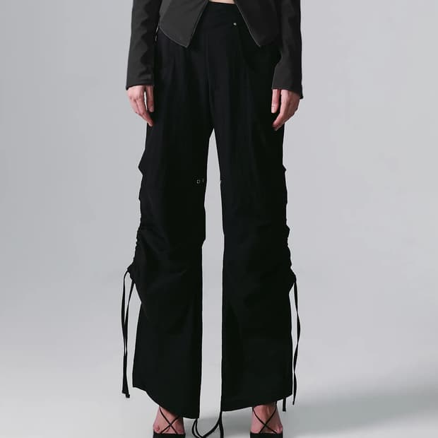 나체NACHE layered waist bonded pants