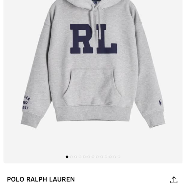폴로 x 카시나 후드 회색 L  -> XL 교환