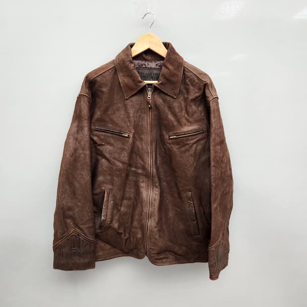 마리떼프랑소와저버 00s 빈티지 염소가죽 자켓