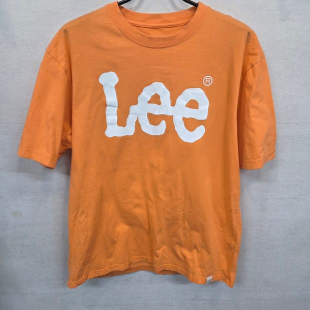 Lee 빅로고 반팔 오렌지 s