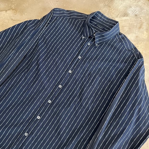 XL 버버리 스트라이프 포켓 셔츠