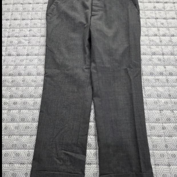 톰브라운 삼색탭 그레이 울 슬렉스 사이즈 1