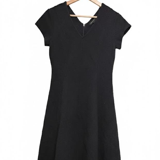 빈티지 블랙 슬림 원피스