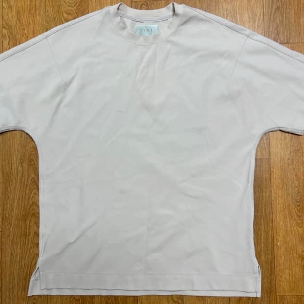 타임 반팔 니트