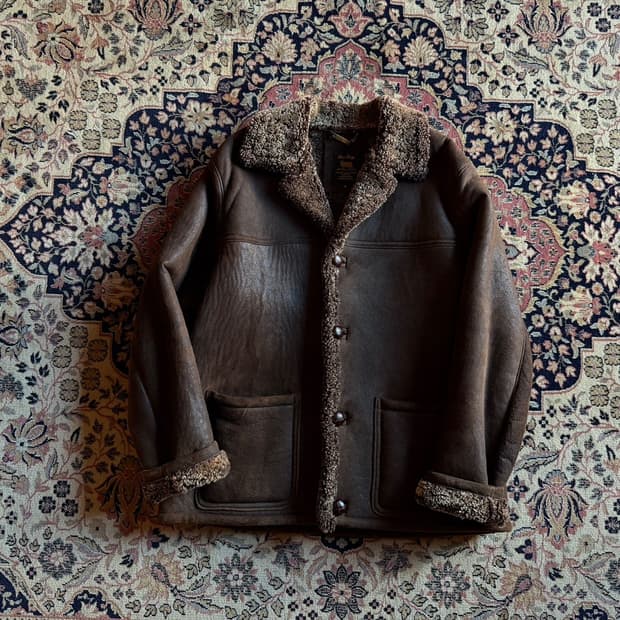 오웬베리 시어링 레더 카코트 100