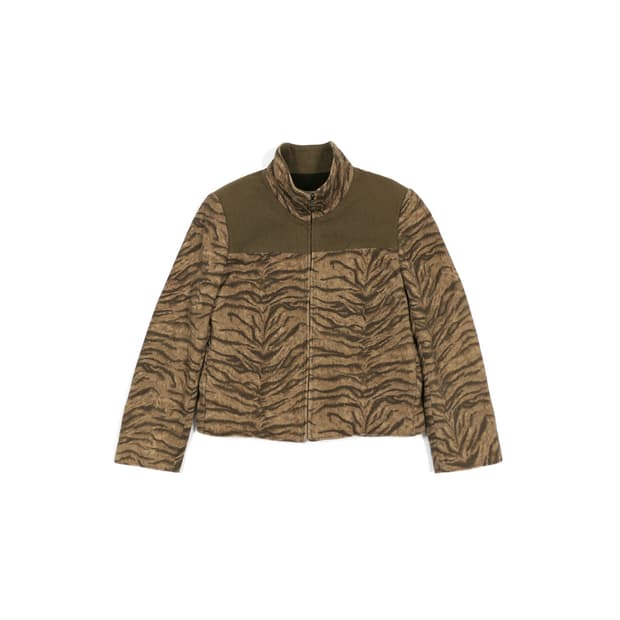 vintage leopard fleece jacket