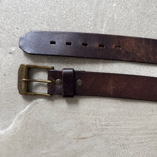 [34-36] 빈티지 리바이스 레더벨트
