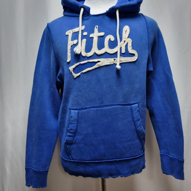 아베크롬비 머슬 데미지 기모 후드티