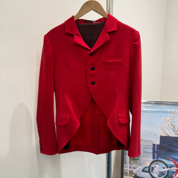 요지야마모토 사선컷팅 자켓