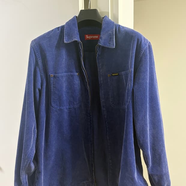 슈프림 워시드 코듀로이 집업 24fw