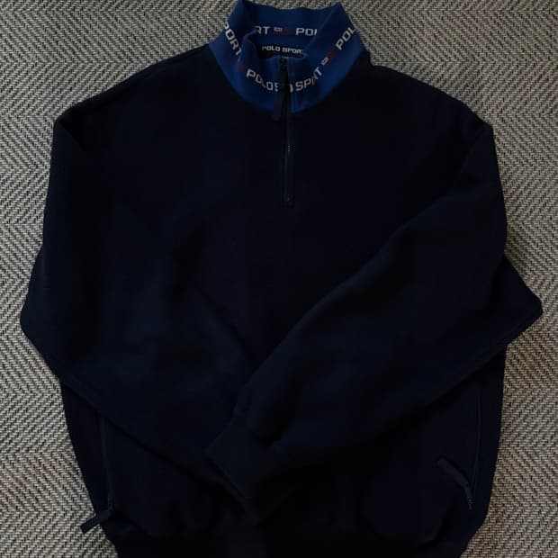 폴로 랄프로렌 스포츠 빈티지 반지업 후리스