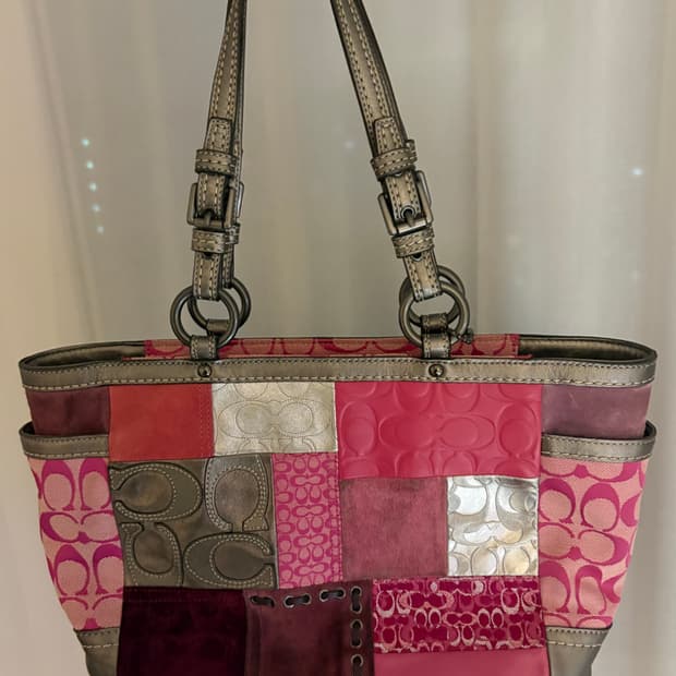 코치 coach 패치워크백 y2k
