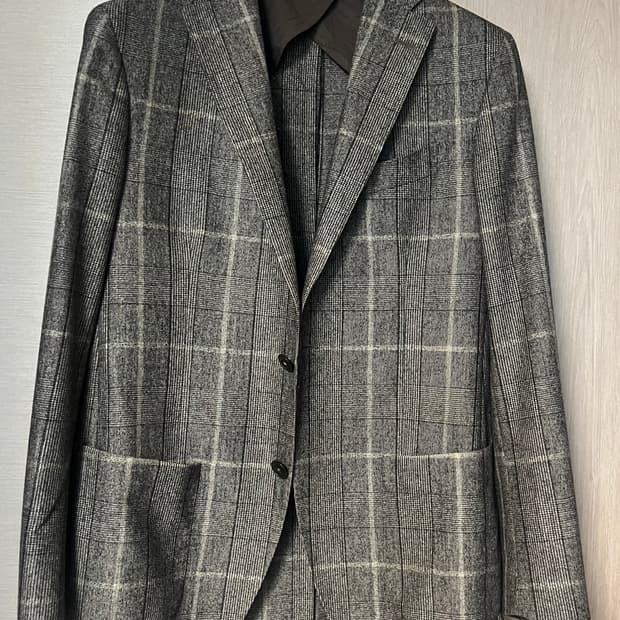 Sartoria Latorre 글렌체크 자켓 (라르디니 드레익스 볼리올리