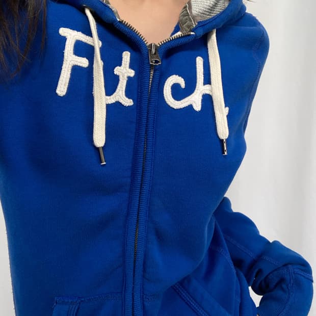 아베크롬비 블루 후드집업