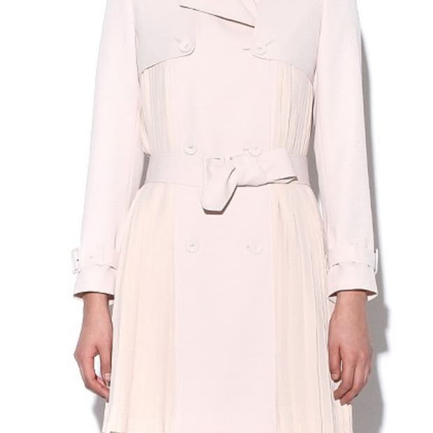 마샹블 ma chambre 실크 트렌치 코트