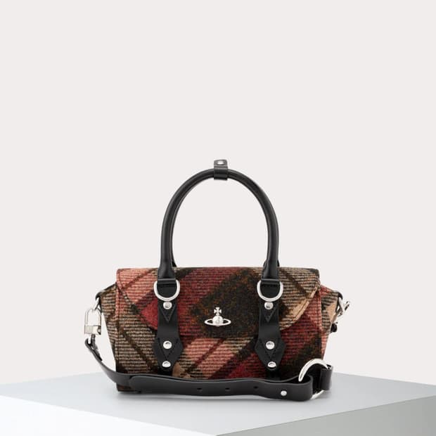 비비안웨스트우드 해리스 트위드 체크 베티나 백