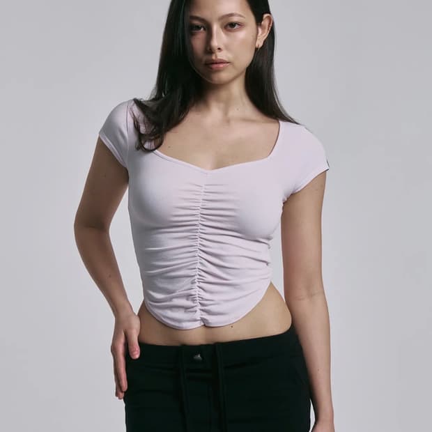 새상품)플리즈노팔로우 달린탑 베이비핑크