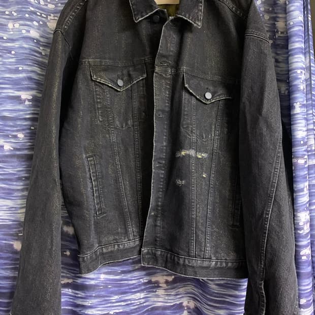 [50] 부세미 데님 자켓 블랙 골드