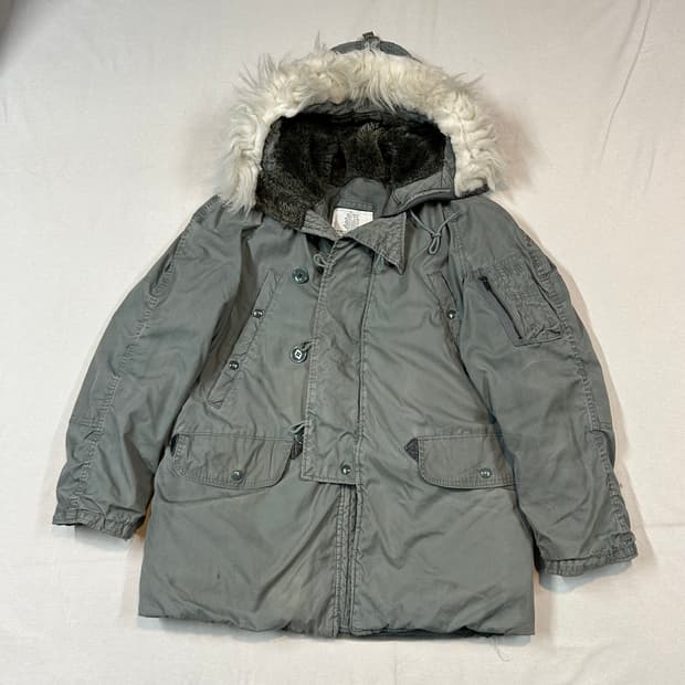 S) 미군 오리지널 N3B 80s 콜드 파카