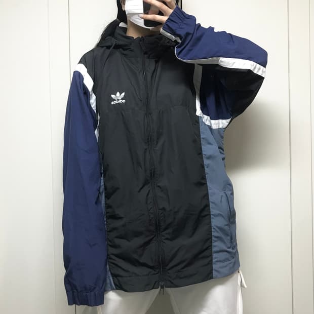 아디다스 파이어버드 후드 바람막이 2xl