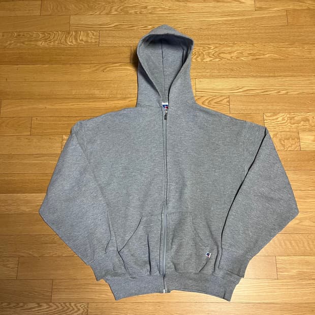 [XL] 90s 빈티지 러셀 후드집업 그레이