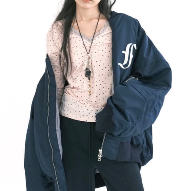 샵페어리 봄버 네이비