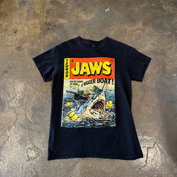 Jaws 죠스 프린팅 반팔티 S