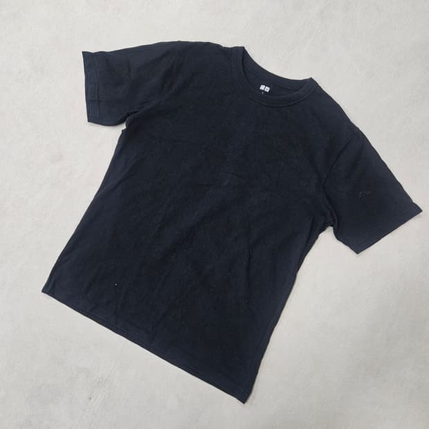 L 유니클로 오버핏 크루넥 반팔티 0325Y