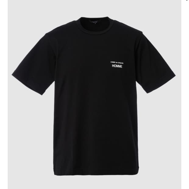 꼼데가르송 옴므 25ss 반팔 블랙 XL
