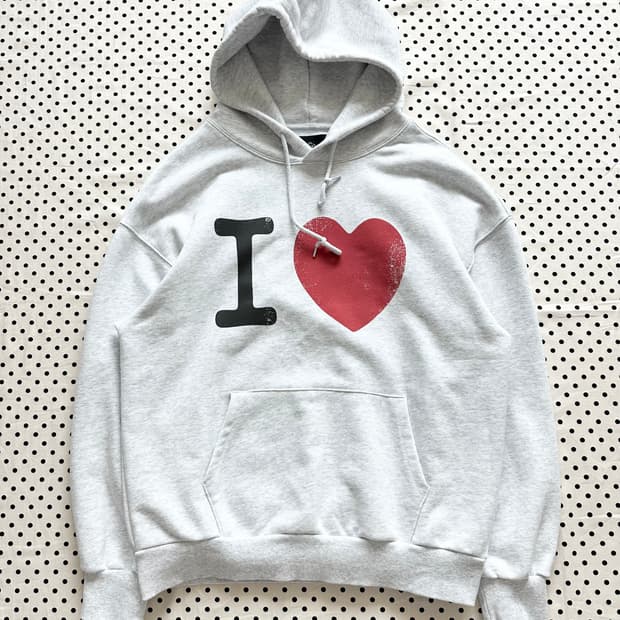 리트리버클럽 I LOVE HOODIE [MELANGE 